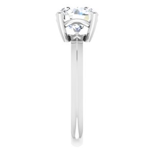 Sterling Silver 8 mm Round Ring Mounting – image 7