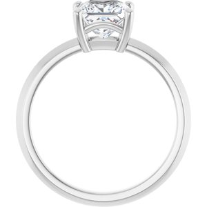 Sterling Silver 6 mm Square Ring Mounting – image 3