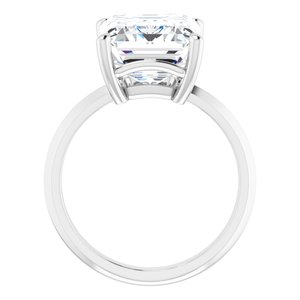 Continuum Sterling Silver 12x10 mm Emerald Ring Mounting – image 3