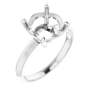 Continuum Sterling Silver 10 mm Round Ring Mounting – image 2