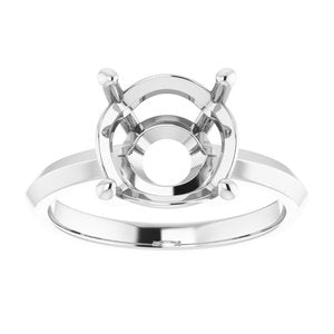 Continuum Sterling Silver 10 mm Round Ring Mounting – image 6