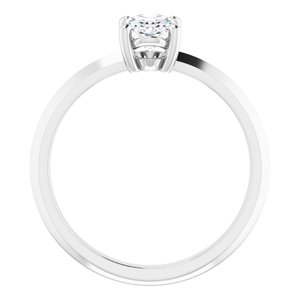 Platinum 7x5 mm Oval Ring Mounting – image 3