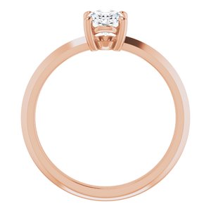 10K Rose Gold 7x5 mm Oval Ring Mounting – image 3