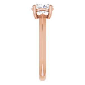 10K Rose Gold 7x5 mm Oval Ring Mounting – image 7