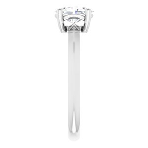 Platinum 7x5 mm Oval Ring Mounting – image 7