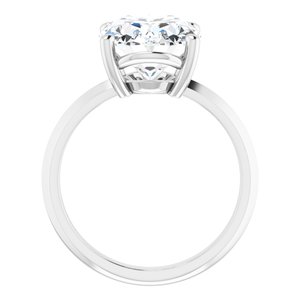 Sterling Silver 12x10 mm Oval Ring Mounting – image 3