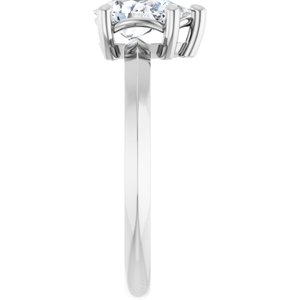 14K White Gold 8x5 mm Pear Ring Mounting – image 7