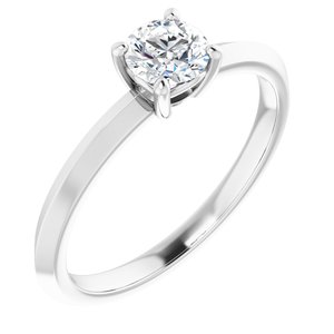 Platinum 4.8 mm Round Ring Mounting