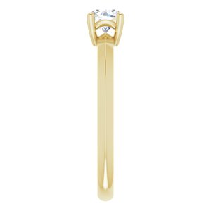 14K Yellow Gold 4.8 mm Round Ring Mounting – image 7