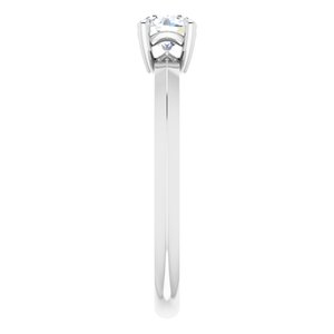 Sterling Silver 4.8 mm Round Ring Mounting – image 7