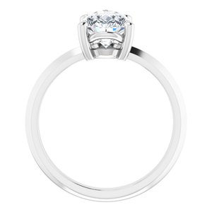 14K X1 White Gold 10x7 mm Pear Ring Mounting – image 3