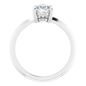 Continuum Sterling Silver 9x6 mm Pear Ring Mounting – image 3