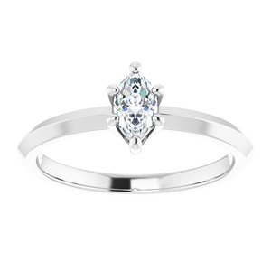 Platinum 6x3.5 mm Marquise Ring Mounting – image 5