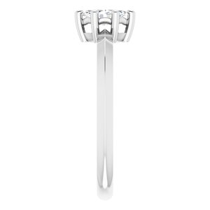 10K White Gold 6x3.5 mm Marquise Ring Mounting – image 7