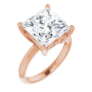 14K Rose Gold 10 mm Square Ring Mounting