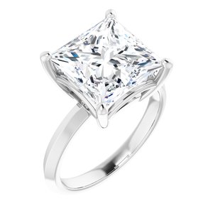 Sterling Silver 10 mm Square Ring Mounting