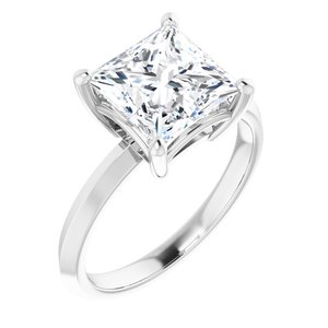 Continuum Sterling Silver 8 mm Square Ring Mounting