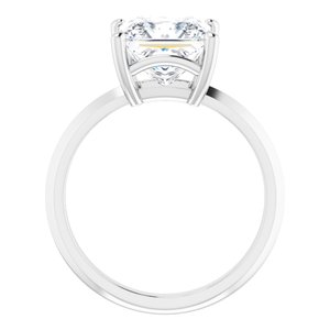 Sterling Silver 8 mm Square Ring Mounting – image 3