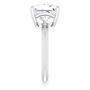 Continuum Sterling Silver 8 mm Square Ring Mounting – image 7