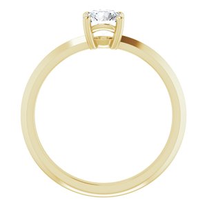 18K Yellow Gold 5.2 mm Round Ring Mounting – image 3