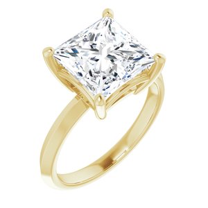 10K Yellow Gold 9 mm Square Ring Mounting