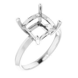 Continuum Sterling Silver 9 mm Square Ring Mounting – image 2