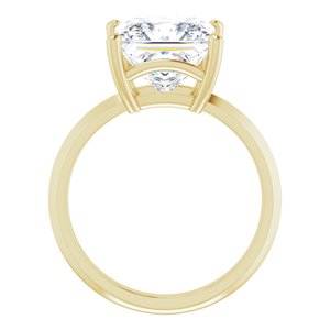 10K Yellow Gold 9 mm Square Ring Mounting – image 3