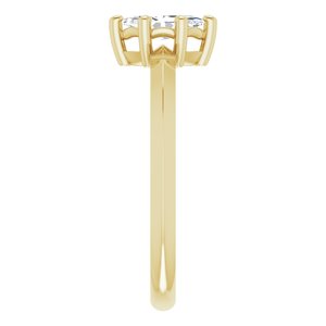 18K Yellow Gold 7x3.5 mm Marquise Ring Mounting – image 7