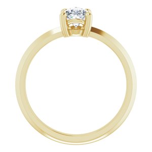 14K Yellow Gold 7x5 mm Pear Ring Mounting – image 3