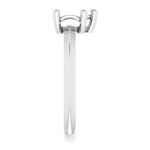 18K White Gold 7x5 mm Pear Ring Mounting – image 6