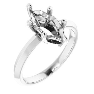 Sterling Silver 12x6 mm Marquise Ring Mounting – image 2