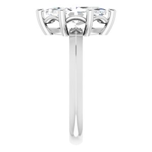 14K White Gold 12x6 mm Marquise Ring Mounting – image 7