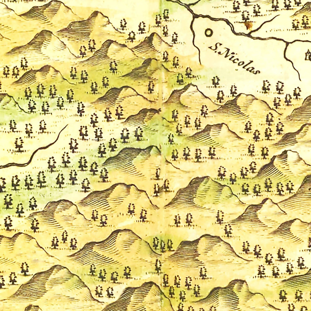 Vintage Map of the Savoy Region 1665