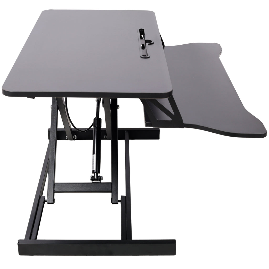 Adjustable Height Standing Laptop Desk,Adjustable Sit to Stand Up Workstation  with Keyboard Tray,Black
