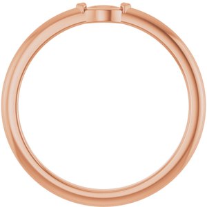18K Rose 4.5x2.5 mm Marquise Solitaire Ring Mounting – image 4