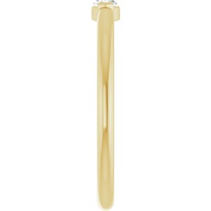 18K Yellow 4.5x2.5 mm Marquise Solitaire Ring Mounting – image 7