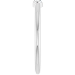 14K X1 White 4.5x2.5 mm Marquise Solitaire Ring Mounting – image 7
