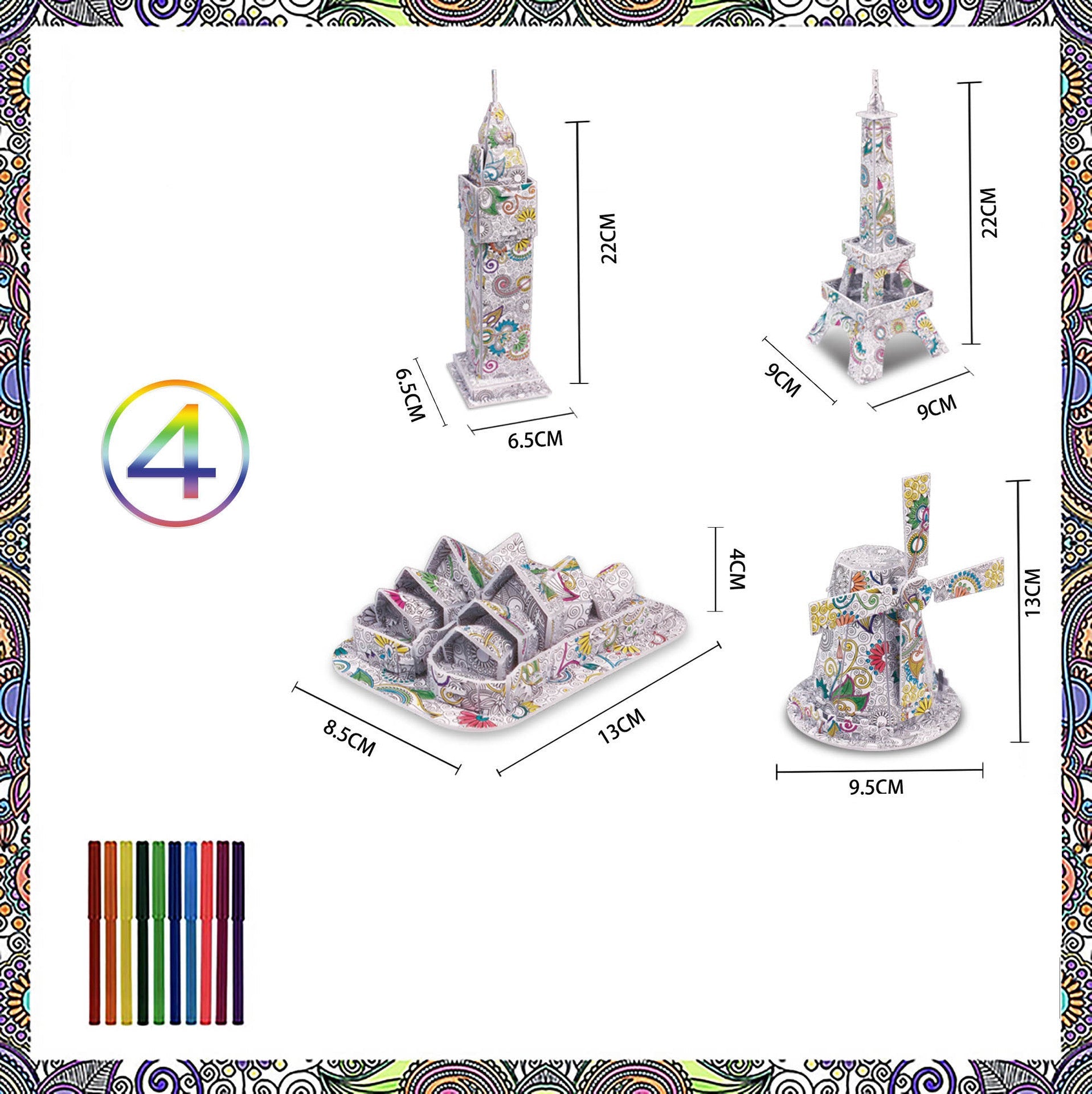 3D DIY Crafting Set – Educational Building Kits for Kids and Adults