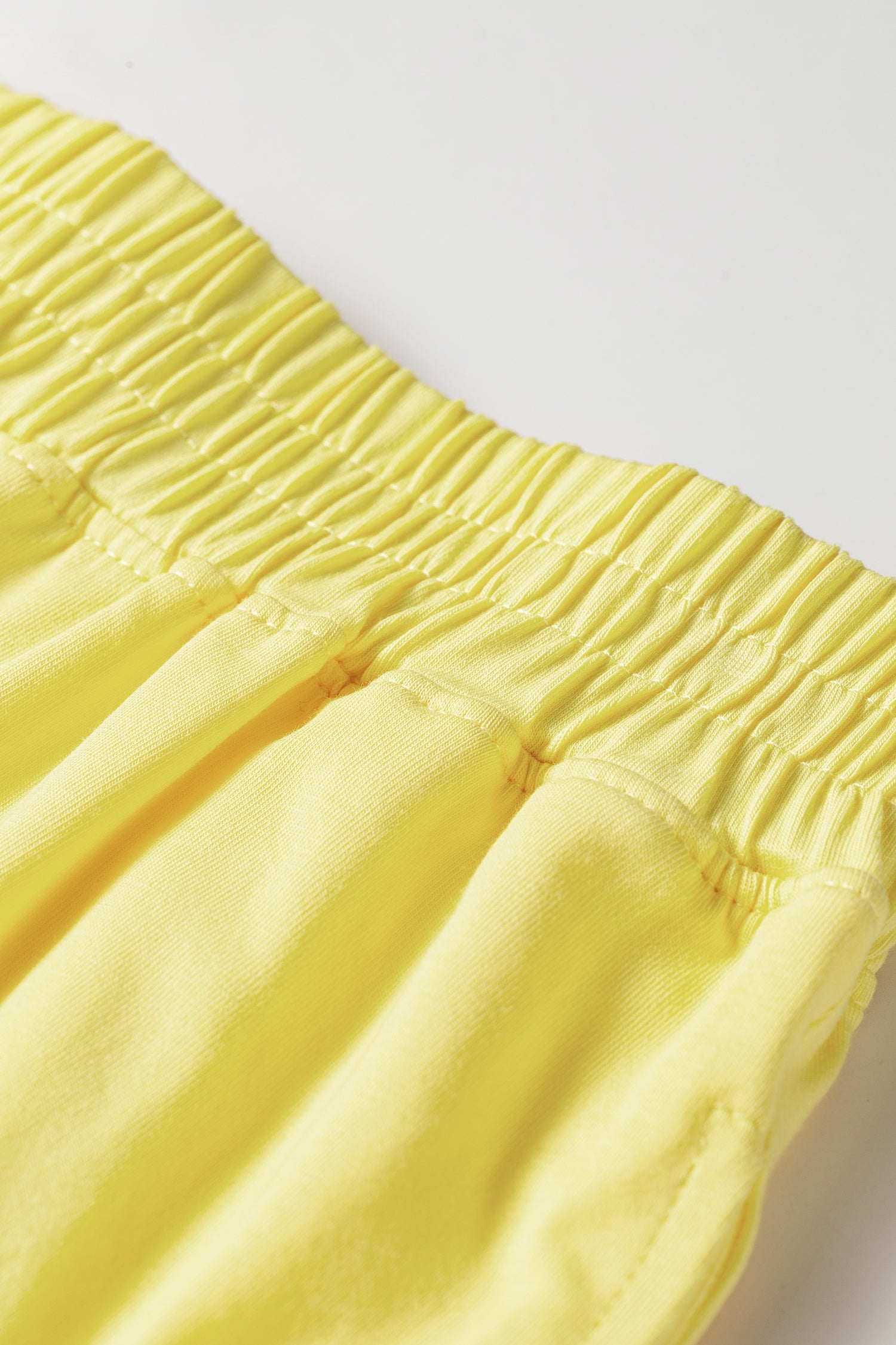 Solid Crop Top & Elastic Waist Short Set