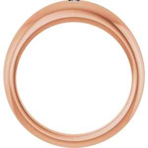 10K Rose 2 mm Round Petite Dome Ring Mounting – image 3