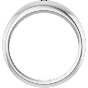 18K Palladium White 2 mm Round Petite Dome Ring Mounting – image 3