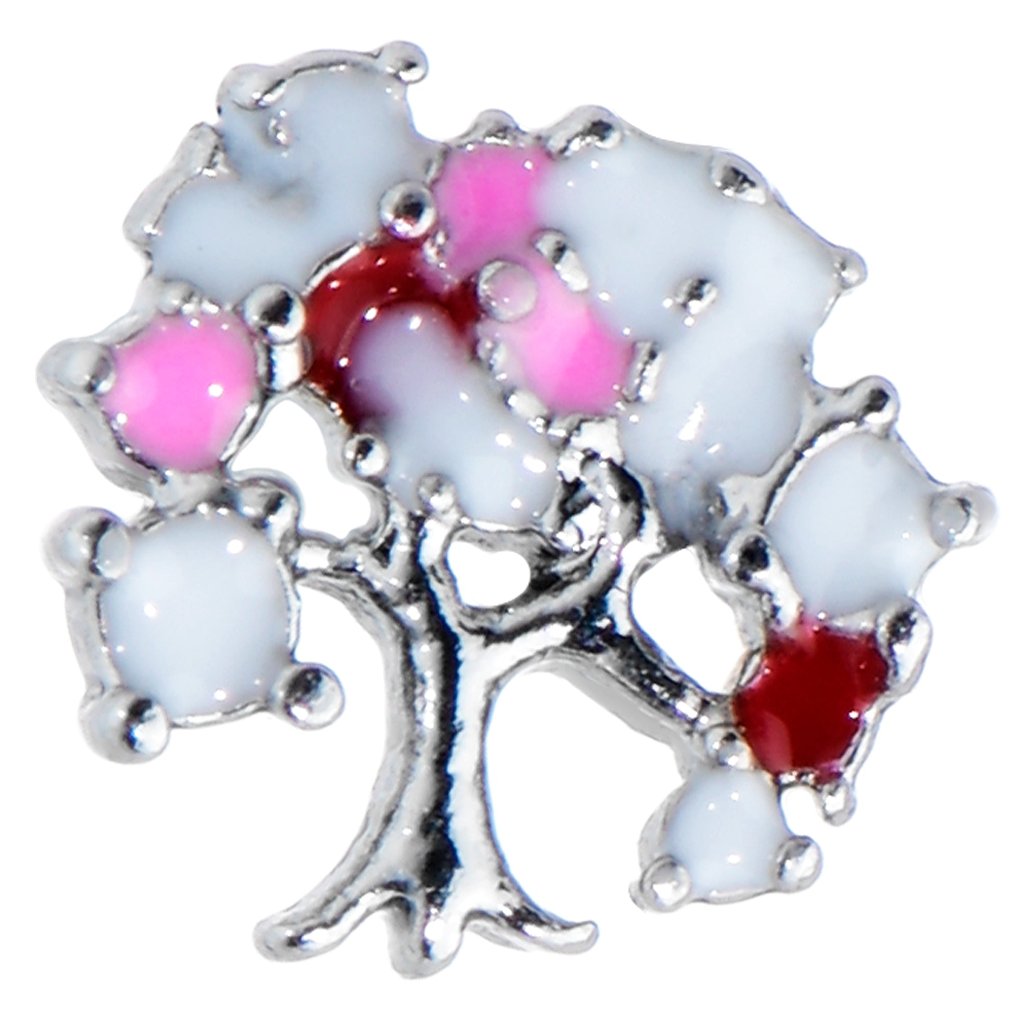 20G 1/4 Luscious Pinks Fruit Tree Nose Bone
