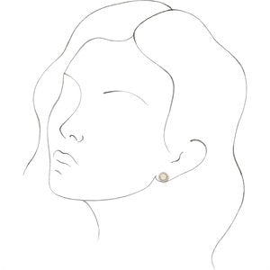 14K Rose Gold Natural White Opal & 1/5 CTW Natural Diamond Earrings – image 3