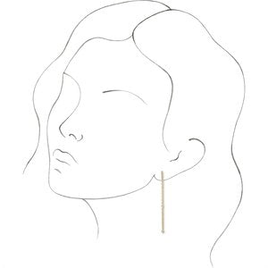 14K Yellow Gold 1/4 CTW Natural Diamond Hinged Hoop Earrings – image 3