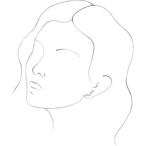 14K Rose Gold Constellation Left Ear Climber Mounting – image 2