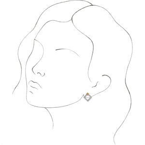 Sterling Silver Natural Citrine & 1/3 CTW Natural Diamond Earrings – image 3