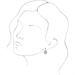 14K White Gold 3/8 CTW Natural Diamond Vintage-Inspired Earrings – image 3