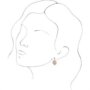 14K Rose Gold 3/8 CTW Natural Diamond Vintage-Inspired Earrings – image 3