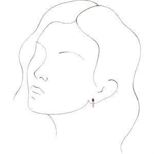 Accented Bar Earrings