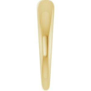 10K Yellow 4x3 mm Oval Petite Dome Ring Mounting – image 7